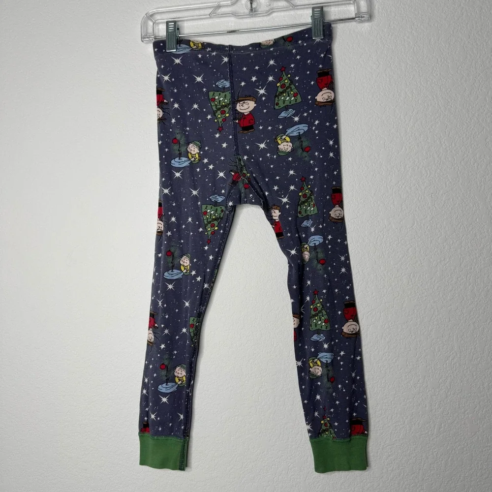 Hanna Andersson Peanuts Charlie Brown Christmas Pajama Pants Kids 110cm‎ 5